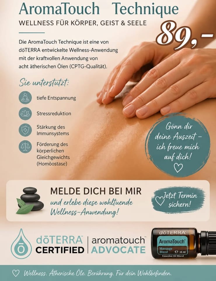 AromaTouch Technique™ — Wellness für Körper, Geist und Seele